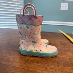 Stephen Joseph Unicorn Patterned Rain Boots size 9